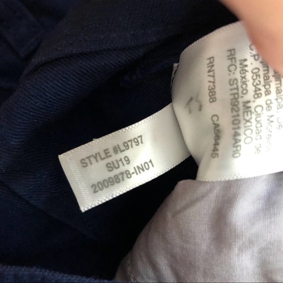 J. Crew factory Wide-leg button-front blue pant 28 - Picture 7 of 7